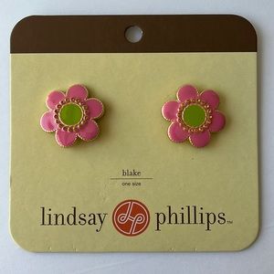 Switch Flops Snaps pink and green flowers Lindsay Phillips New Unworn